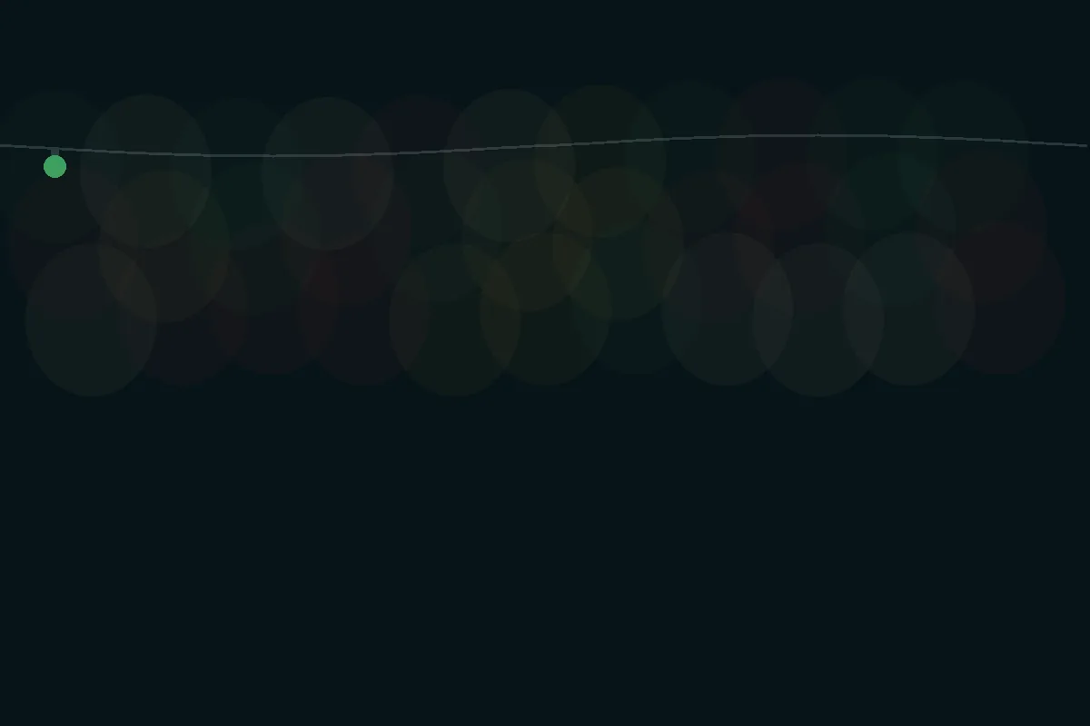 Warm white with subtle color accents