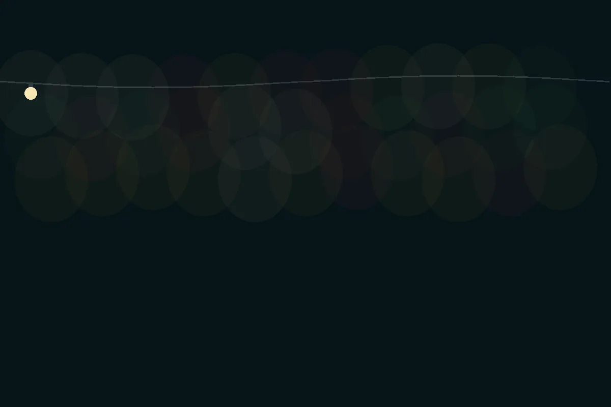 Warm holiday roofline lighting example